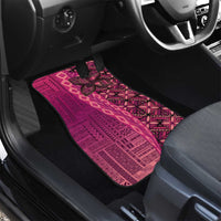 Samoan Pacific Tribal Flower Geometric Art Tattoos Car Mats Siapo Pattern Romantic Rose LT03 - Polynesian Pride