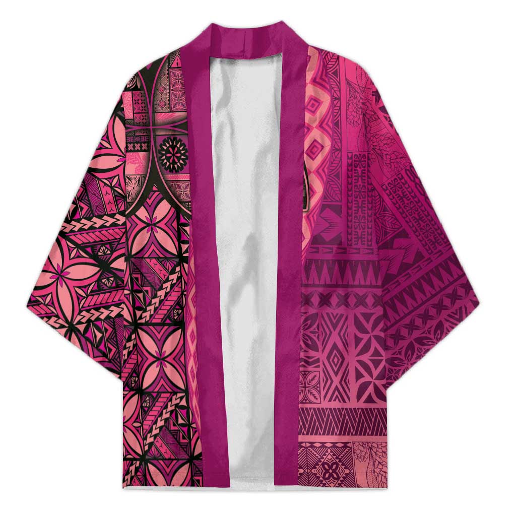 Samoan Pacific Tribal Flower Geometric Art Tattoos Kimono Siapo Pattern Romantic Rose - Polynesian Pride