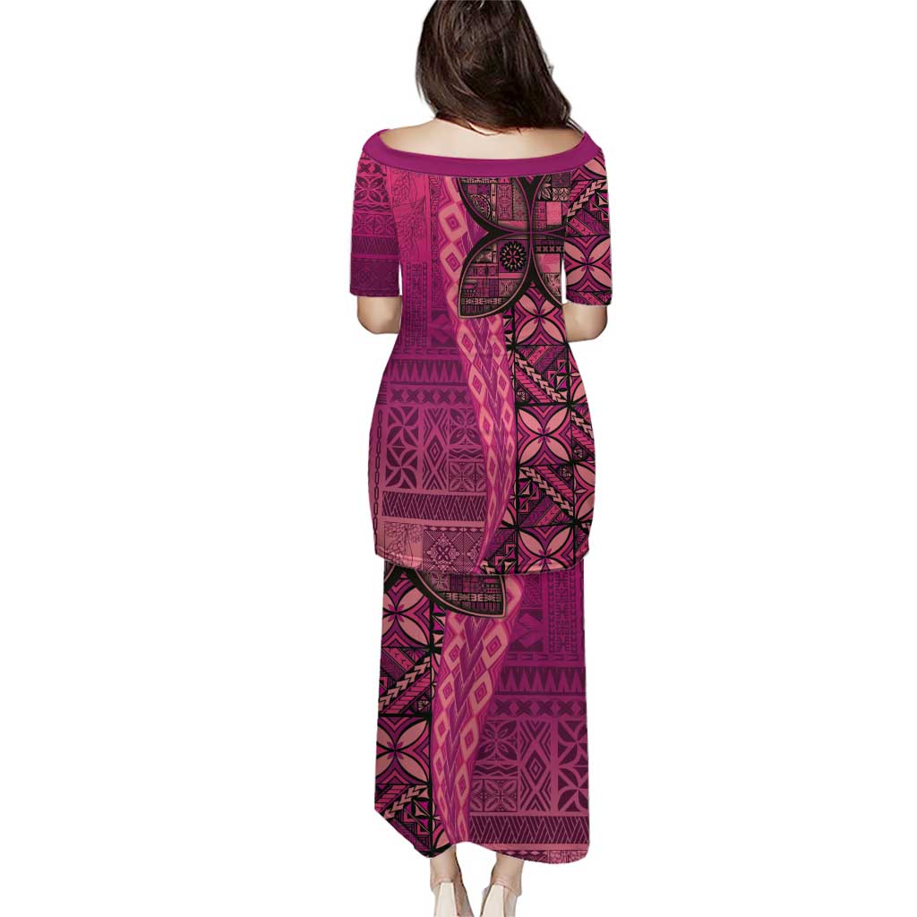 Samoan Pacific Tribal Flower Geometric Art Tattoos Puletasi Siapo Pattern Romantic Rose - Polynesian Pride