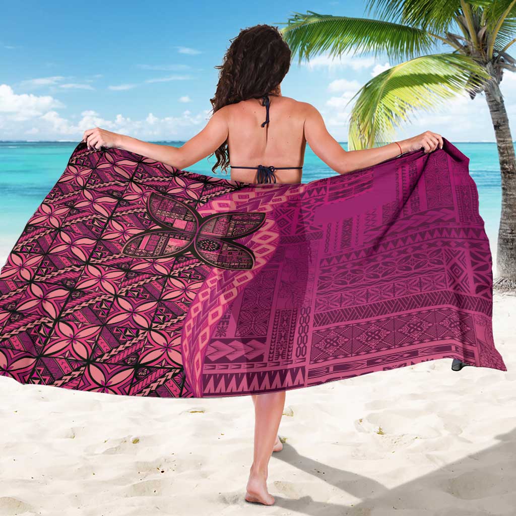 Samoan Pacific Tribal Flower Geometric Art Tattoos Sarong Siapo Pattern Romantic Rose - Polynesian Pride