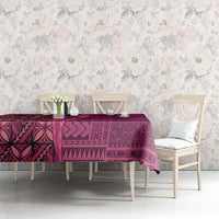 Samoan Pacific Tribal Flower Geometric Art Tattoos Tablecloth Siapo Pattern Romantic Rose LT03 - Polynesian Pride