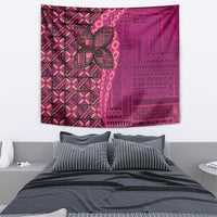 Samoan Pacific Tribal Flower Geometric Art Tattoos Tapestry Siapo Pattern Romantic Rose - Polynesian Pride