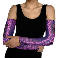 Samoan Pacific Tribal Flower Geometric Art Tattoos Arm Sleeves Siapo Pattern Purple Haze LT03 - Polynesian Pride