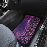 Samoan Pacific Tribal Flower Geometric Art Tattoos Car Mats Siapo Pattern Purple Haze LT03 - Polynesian Pride