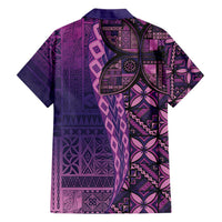 Samoan Pacific Tribal Flower Geometric Art Tattoos Hawaiian Shirt Siapo Pattern Purple Haze LT03 - Polynesian Pride
