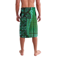 Samoan Pacific Tribal Flower Geometric Art Tattoos Lavalava Siapo Pattern Emerald Glow - Polynesian Pride