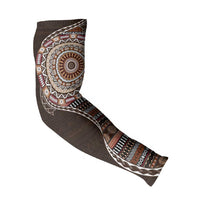Fijian Masi Tribal Tattoos Art Pattern Arm Sleeves Brown Color Half Style - Polynesian Pride