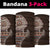Fijian Masi Tribal Tattoos Art Pattern Neck Gaiter Brown Color Half Style LT03