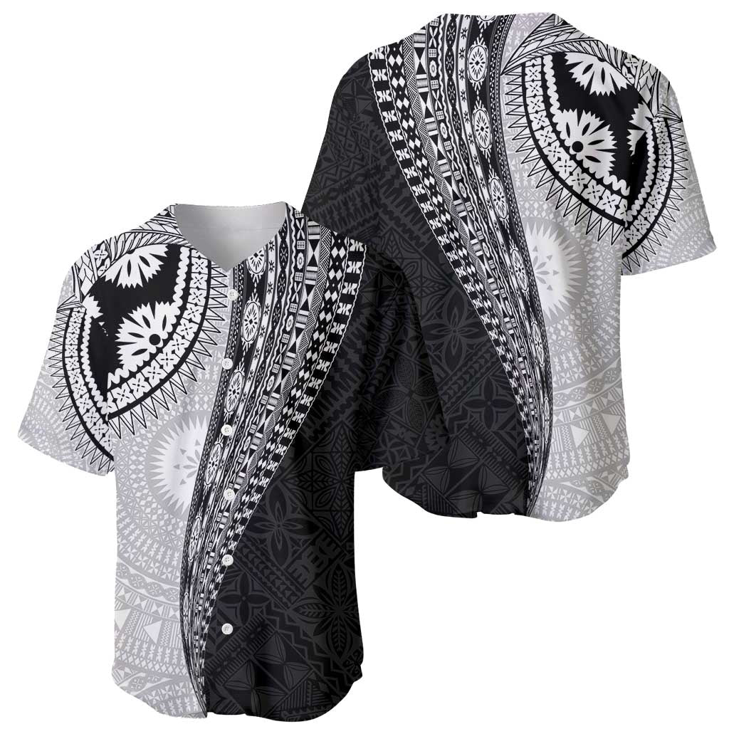 Fijian Masi Tattoos Baseball Jersey with Tapa Tribal Pattern - Polynesian Pride