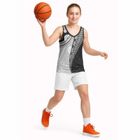 Fijian Masi Tattoos Basketball Jersey with Tapa Tribal Pattern - Polynesian Pride