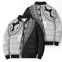 Fijian Masi Tattoos Bomber Puffer Jacket with Tapa Tribal Pattern - Polynesian Pride