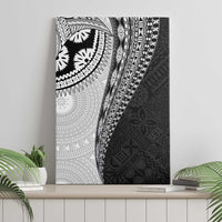 Fijian Masi Tattoos Canvas Wall Art with Tapa Tribal Pattern - Polynesian Pride