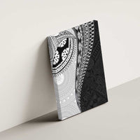 Fijian Masi Tattoos Canvas Wall Art with Tapa Tribal Pattern - Polynesian Pride