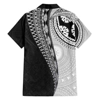 Fijian Masi Tattoos Family Matching Off Shoulder Maxi Dress and Hawaiian Shirt with Tapa Tribal Pattern - Polynesian Pride