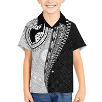 Fijian Masi Tattoos Family Matching Tank Maxi Dress and Hawaiian Shirt with Tapa Tribal Pattern - Polynesian Pride