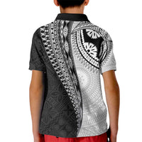 Fijian Masi Tattoos Kid Polo Shirt with Tapa Tribal Pattern - Polynesian Pride