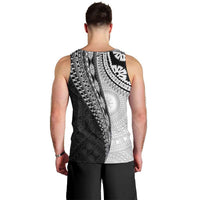 Fijian Masi Tattoos Men Tank Top with Tapa Tribal Pattern - Polynesian Pride