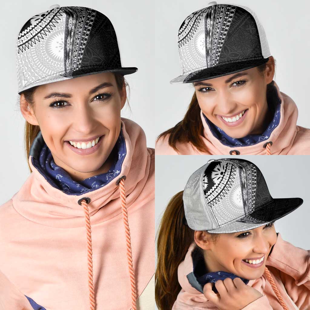 Fijian Masi Tattoos Mesh Trucker Cap with Tapa Tribal Pattern - Polynesian Pride