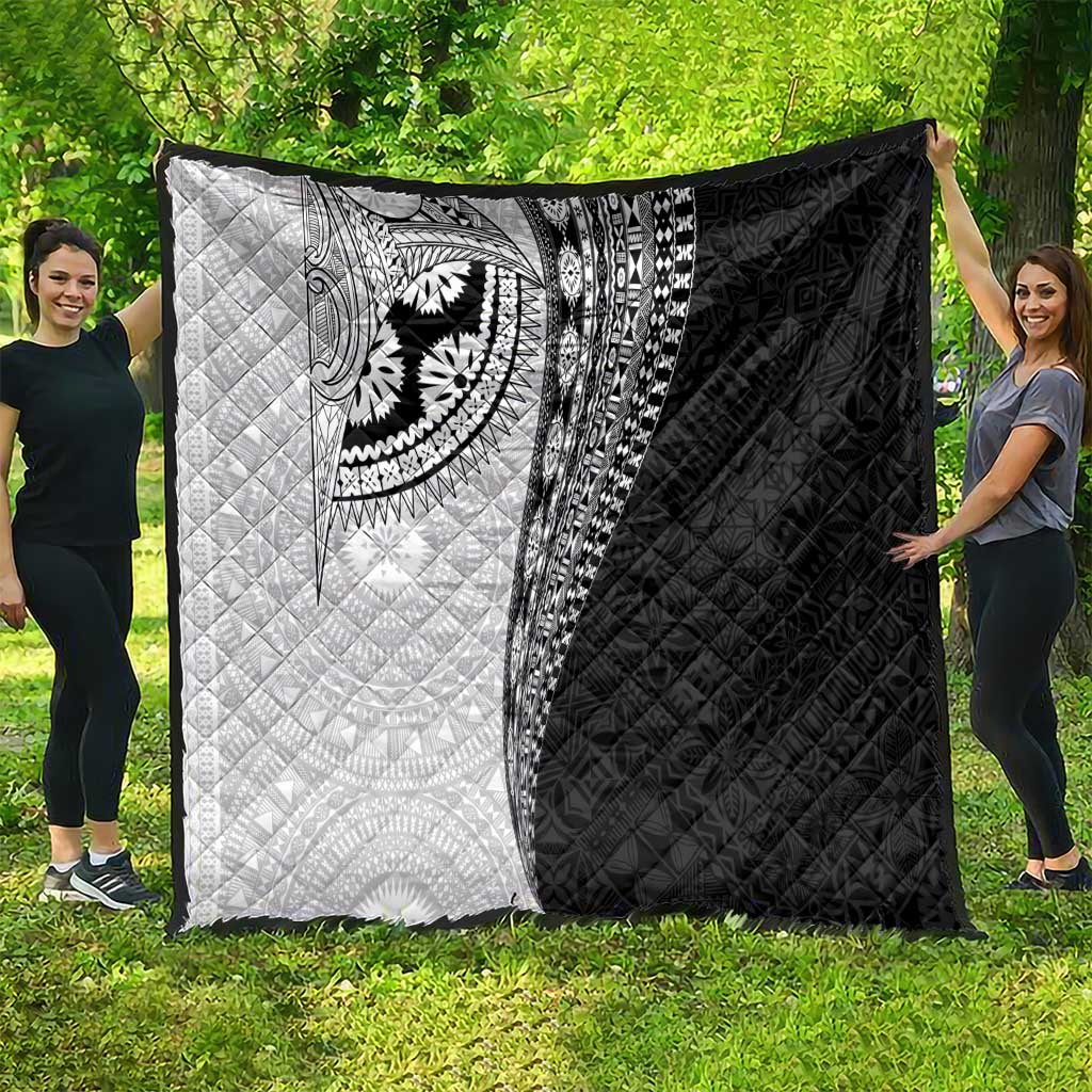 Fijian Masi Tattoos Quilt with Tapa Tribal Pattern - Polynesian Pride