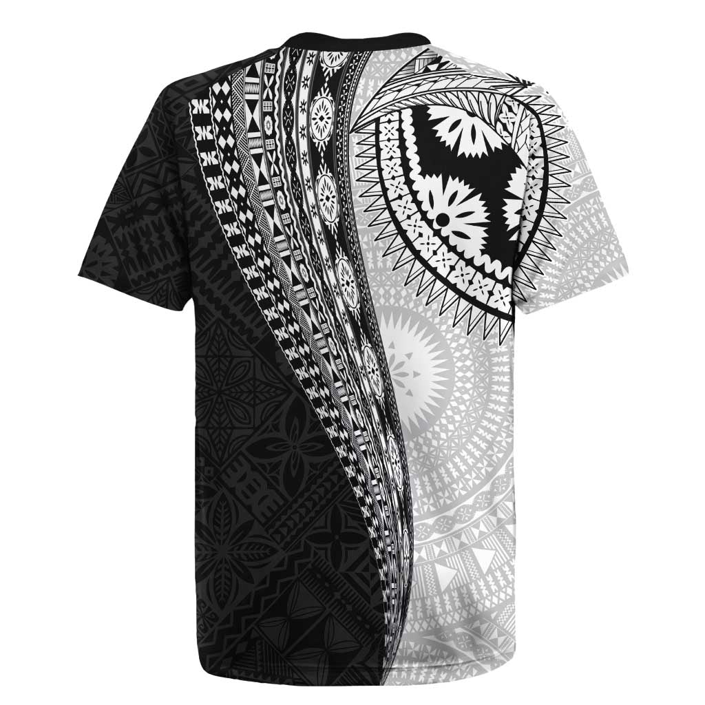 Fijian Masi Tattoos Rugby Jersey with Tapa Tribal Pattern - Polynesian Pride