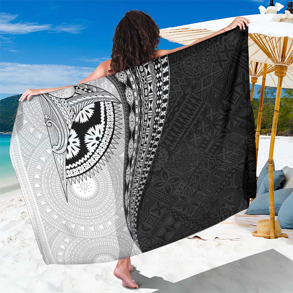 Fijian Masi Tattoos Sarong with Tapa Tribal Pattern - Polynesian Pride