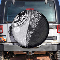 Fijian Masi Tattoos Spare Tire Cover with Tapa Tribal Pattern - Polynesian Pride