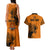 PNG Lae Snax Tigers Rugby Couples Matching Tank Maxi Dress and Hawaiian Shirt The Tigers Head and PNG Bird Polynesian Tattoo LT03 - Polynesian Pride