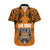 Custom PNG Lae Snax Tigers Rugby Hawaiian Shirt The Tigers Head and PNG Bird Polynesian Tattoo LT03 Orange - Polynesian Pride