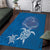 Cook Islands Manihiki Atoll Area Rug Maori Turtle and Polynesian Pattern