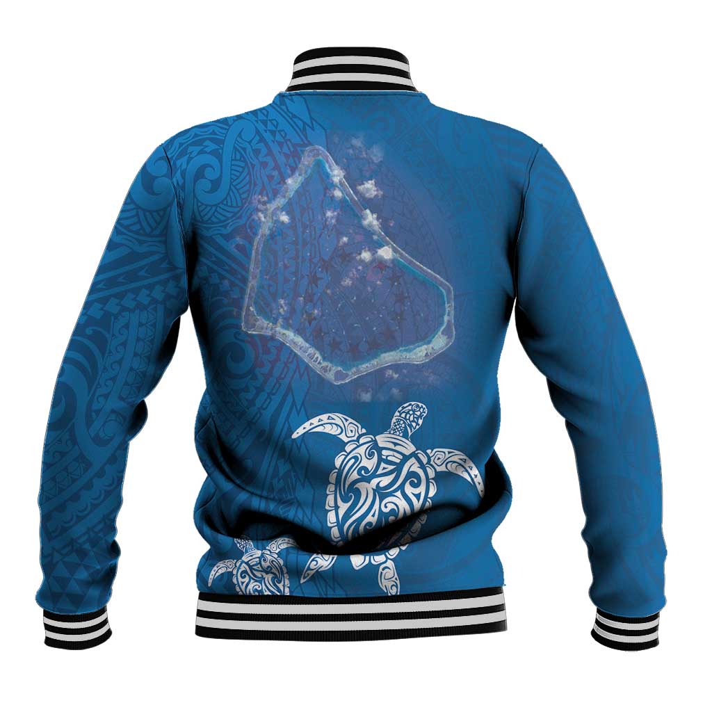 Cook Islands Manihiki Atoll Baseball Jacket Maori Turtle and Polynesian Pattern LT03 - Polynesian Pride