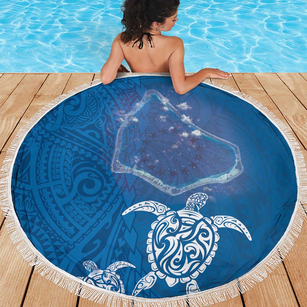 Cook Islands Manihiki Atoll Beach Blanket Maori Turtle and Polynesian Pattern LT03 - Polynesian Pride