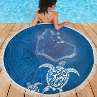 Cook Islands Manihiki Atoll Beach Blanket Maori Turtle and Polynesian Pattern LT03 - Polynesian Pride