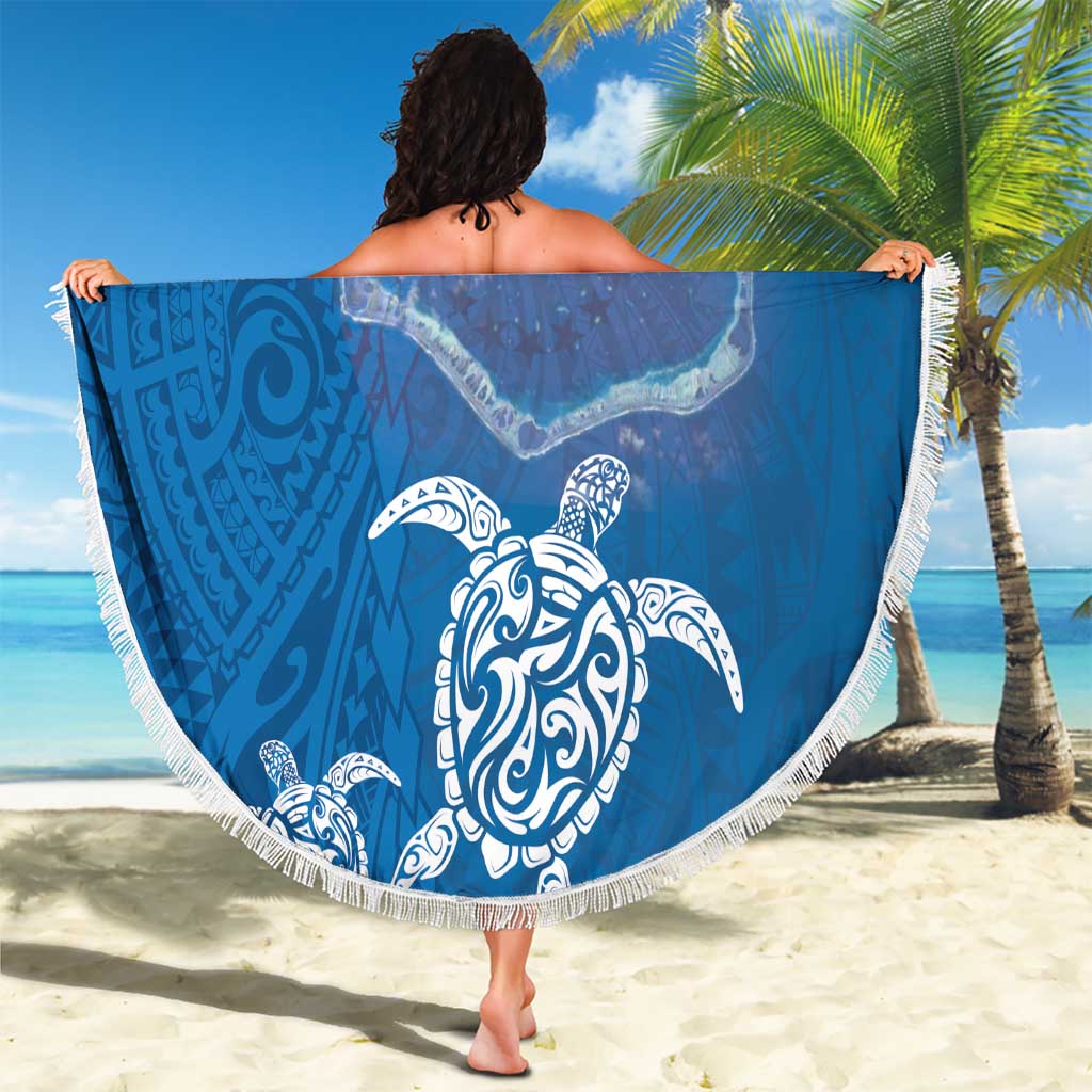 Cook Islands Manihiki Atoll Beach Blanket Maori Turtle and Polynesian Pattern LT03 - Polynesian Pride