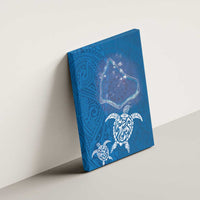 Cook Islands Manihiki Atoll Canvas Wall Art Maori Turtle and Polynesian Pattern LT03 - Polynesian Pride