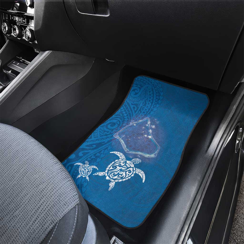 Cook Islands Manihiki Atoll Car Mats Maori Turtle and Polynesian Pattern LT03 - Polynesian Pride