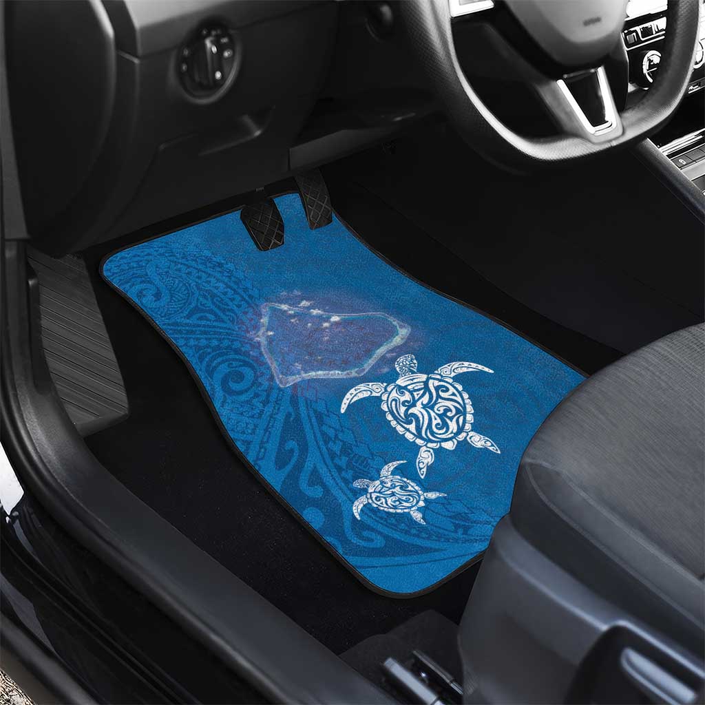 Cook Islands Manihiki Atoll Car Mats Maori Turtle and Polynesian Pattern LT03 - Polynesian Pride