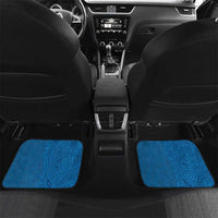 Cook Islands Manihiki Atoll Car Mats Maori Turtle and Polynesian Pattern LT03 Set 2pcs - Back Blue - Polynesian Pride