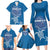 Cook Islands Manihiki Atoll Family Matching Long Sleeve Bodycon Dress and Hawaiian Shirt Maori Turtle and Polynesian Pattern