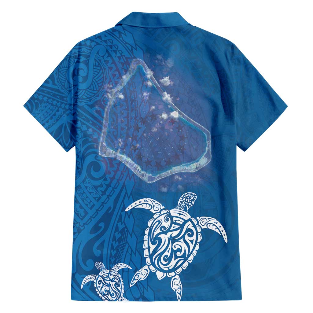 Cook Islands Manihiki Atoll Family Matching Tank Maxi Dress and Hawaiian Shirt Maori Turtle and Polynesian Pattern