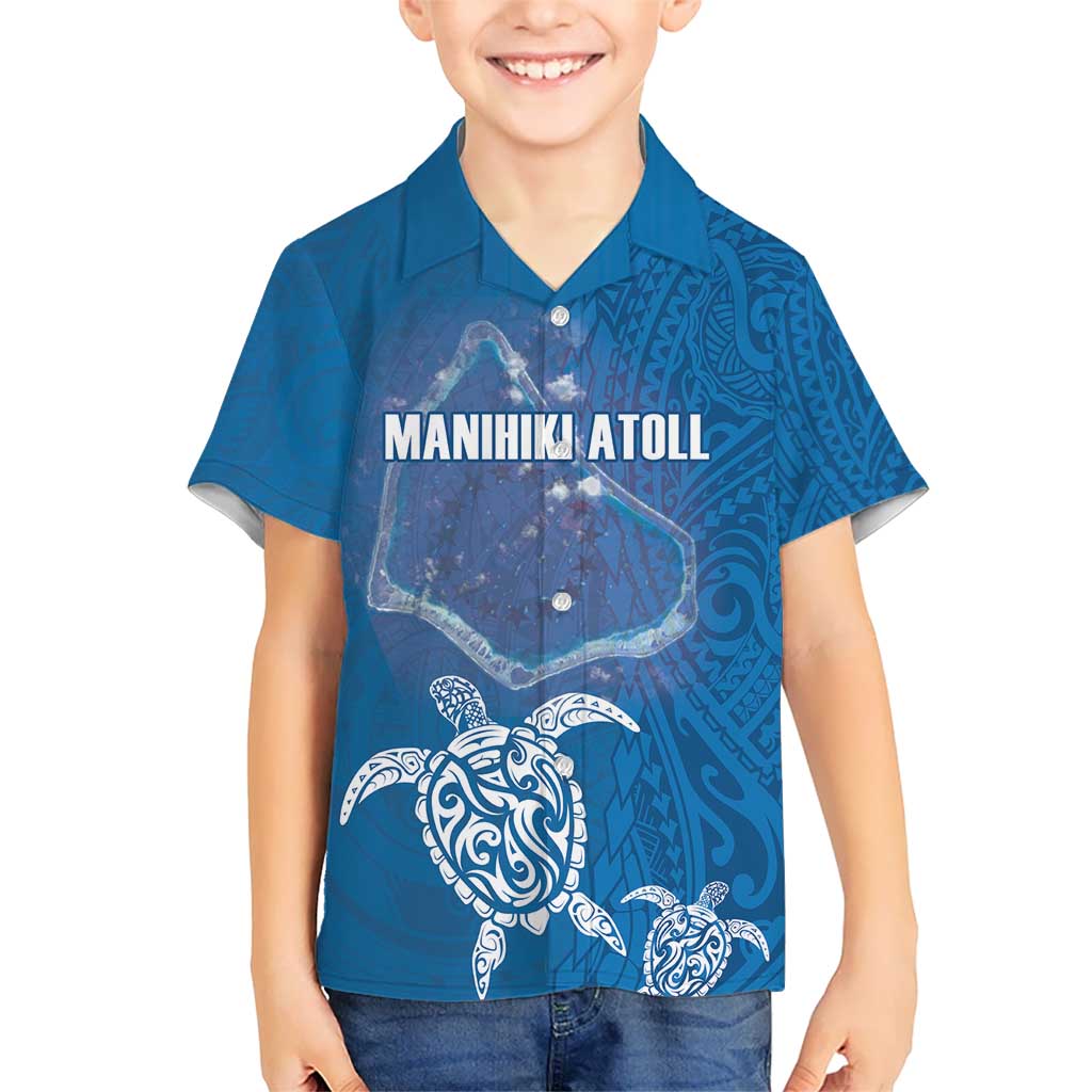Cook Islands Manihiki Atoll Hawaiian Shirt Maori Turtle and Polynesian Pattern LT03 - Polynesian Pride