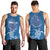 Cook Islands Manihiki Atoll Men Tank Top Maori Turtle and Polynesian Pattern