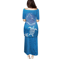Cook Islands Manihiki Atoll Puletasi Maori Turtle and Polynesian Pattern LT03 - Polynesian Pride