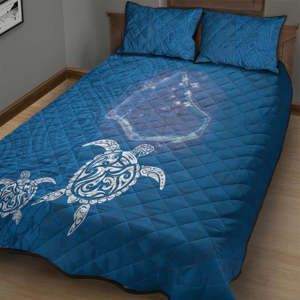 Cook Islands Manihiki Atoll Quilt Bed Set Maori Turtle and Polynesian Pattern LT03 - Polynesian Pride