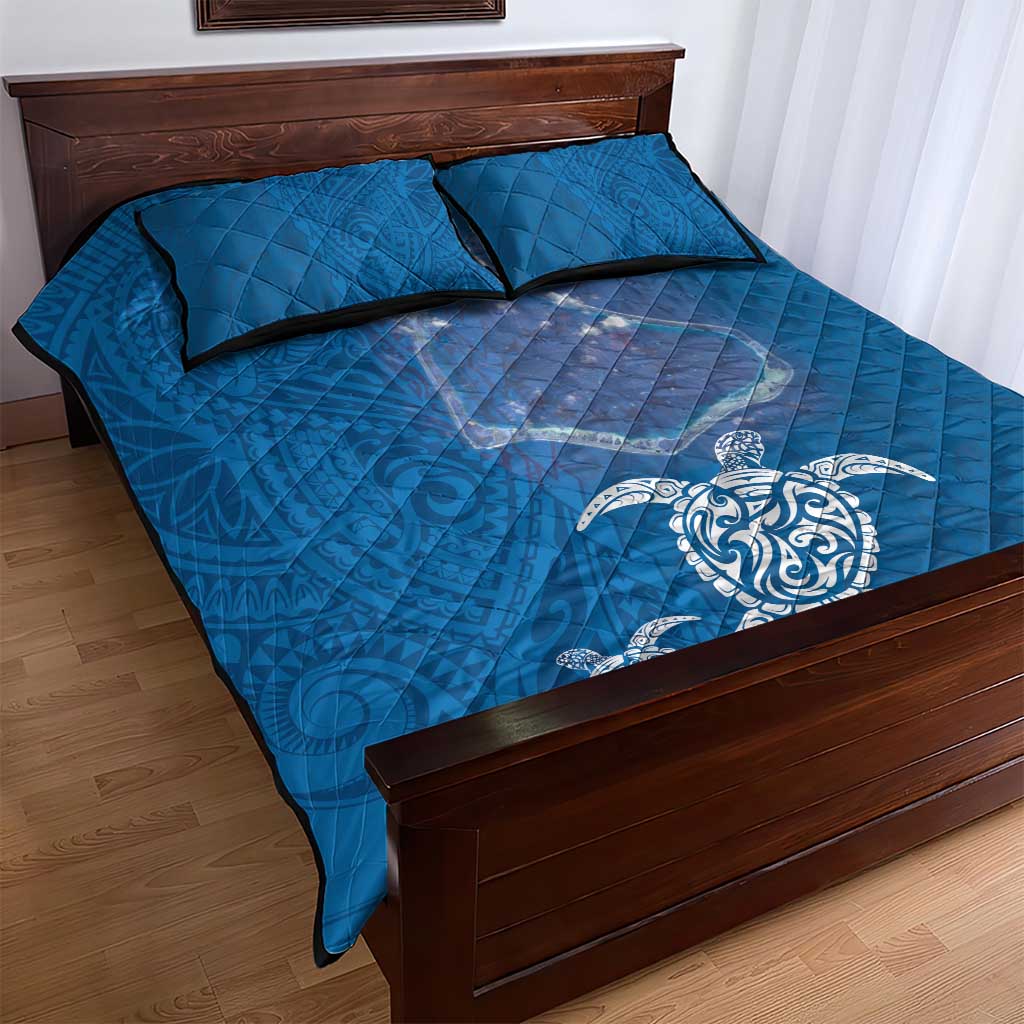 Cook Islands Manihiki Atoll Quilt Bed Set Maori Turtle and Polynesian Pattern LT03 - Polynesian Pride