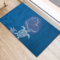 Cook Islands Manihiki Atoll Rubber Doormat Maori Turtle and Polynesian Pattern LT03 - Polynesian Pride