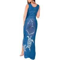 Cook Islands Manihiki Atoll Tank Maxi Dress Maori Turtle and Polynesian Pattern LT03 - Polynesian Pride