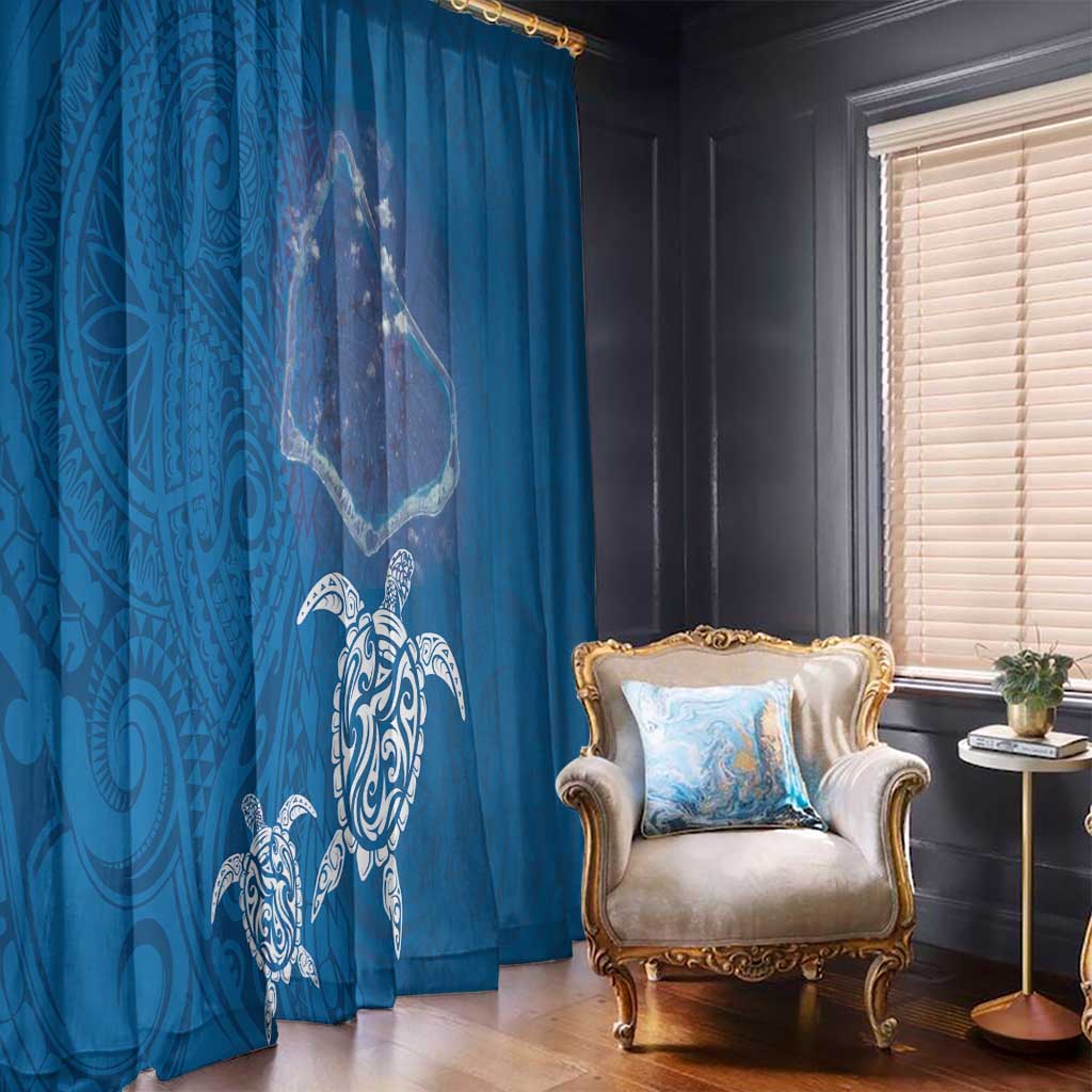Cook Islands Manihiki Atoll Window Curtain Maori Turtle and Polynesian Pattern LT03 - Polynesian Pride