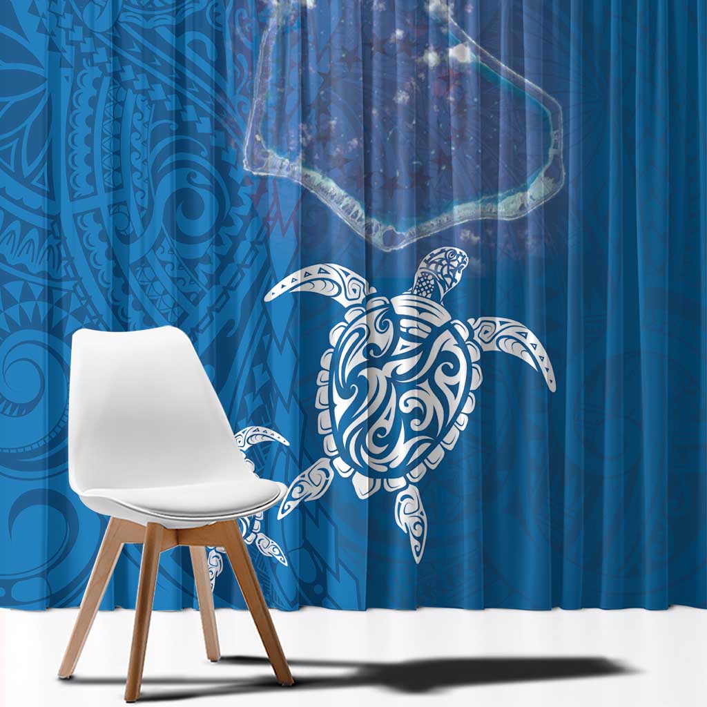 Cook Islands Manihiki Atoll Window Curtain Maori Turtle and Polynesian Pattern LT03 - Polynesian Pride