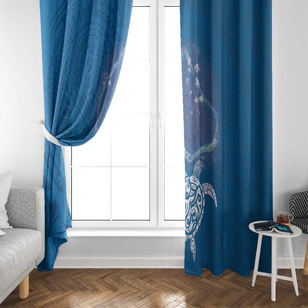 Cook Islands Manihiki Atoll Window Curtain Maori Turtle and Polynesian Pattern LT03 - Polynesian Pride