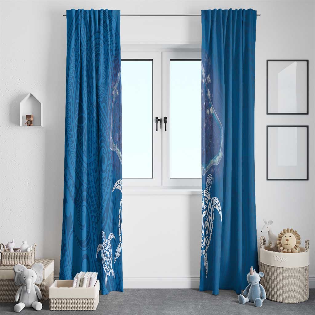 Cook Islands Manihiki Atoll Window Curtain Maori Turtle and Polynesian Pattern LT03 - Polynesian Pride